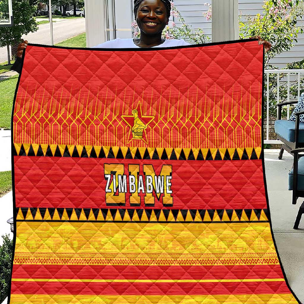 Zimbabwe Cricket Quilt African Heritage Edition - African Pride