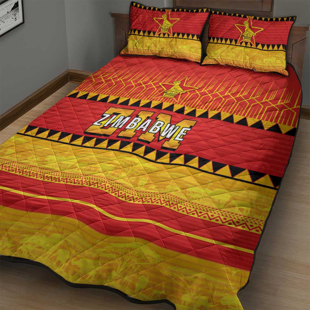 Zimbabwe Cricket Quilt Bed Set African Heritage Edition - African Pride