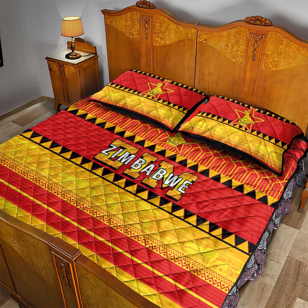 Zimbabwe Cricket Quilt Bed Set African Heritage Edition - African Pride