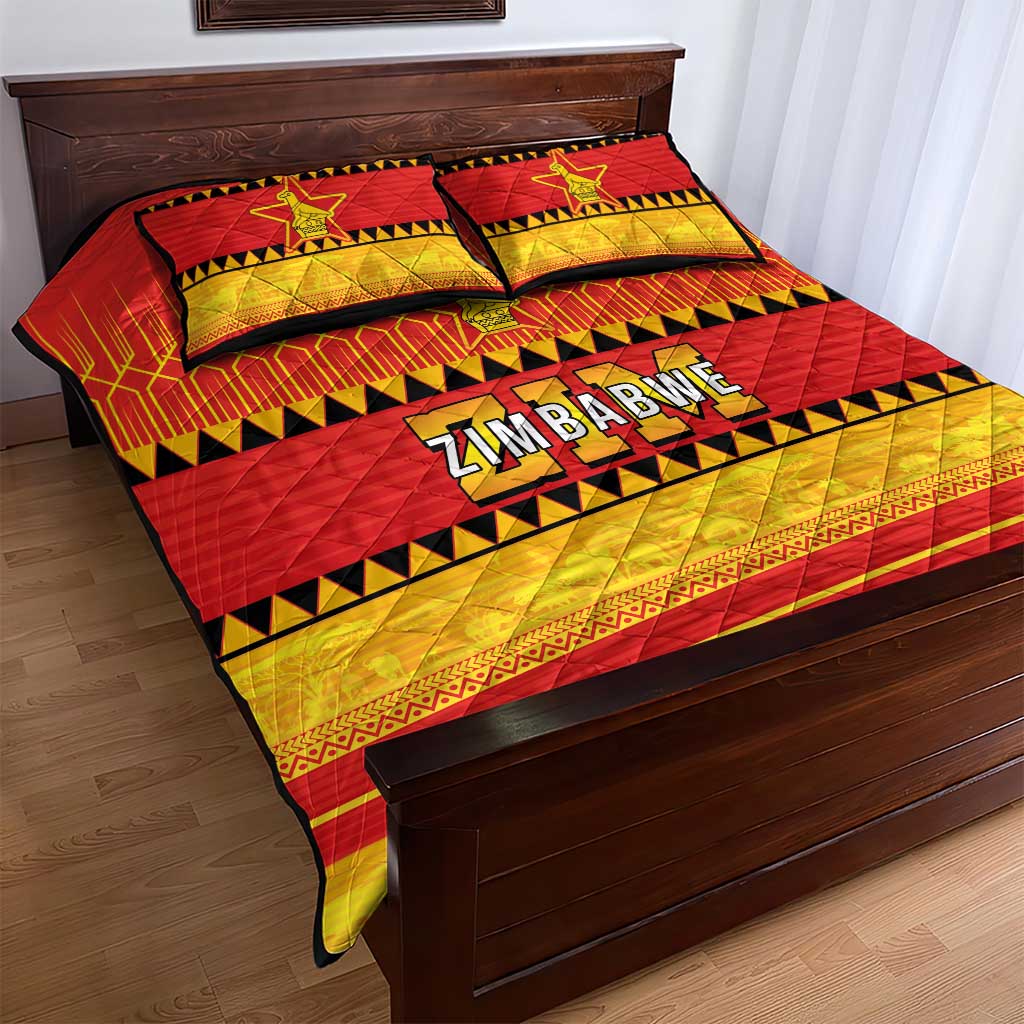 Zimbabwe Cricket Quilt Bed Set African Heritage Edition - African Pride