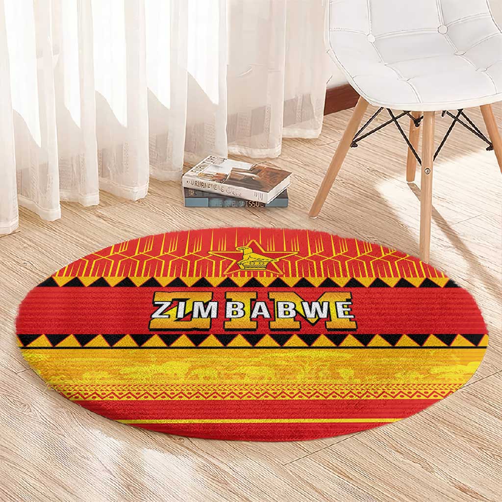 Zimbabwe Cricket Round Carpet African Heritage Edition - African Pride