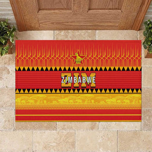 Zimbabwe Cricket Rubber Doormat African Heritage Edition - African Pride