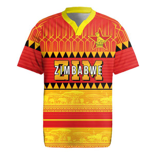Custom Zimbabwe Cricket Rugby Jersey African Heritage Edition - African Pride