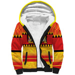 Custom Zimbabwe Cricket Sherpa Hoodie African Heritage Edition - African Pride