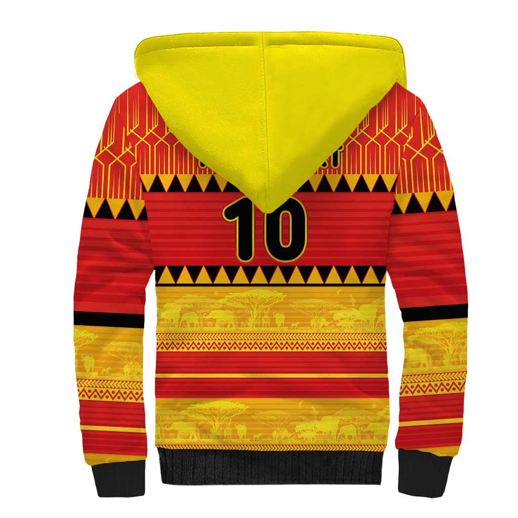 Custom Zimbabwe Cricket Sherpa Hoodie African Heritage Edition - African Pride