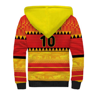 Custom Zimbabwe Cricket Sherpa Hoodie African Heritage Edition - African Pride