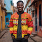Custom Zimbabwe Cricket Sleeve Zip Bomber Jacket African Heritage Edition - African Pride