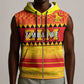 Custom Zimbabwe Cricket Sleeveless Zip Hoodie African Heritage Edition - African Pride