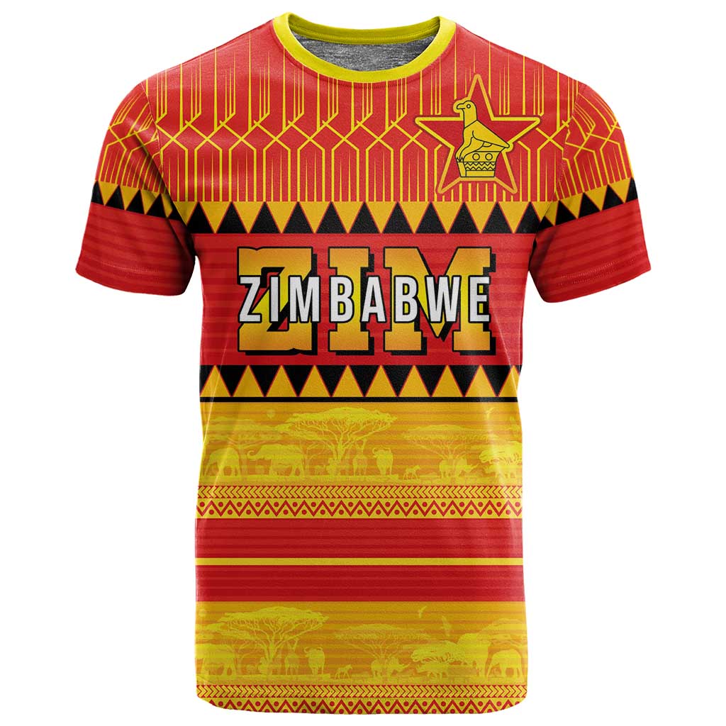 Custom Zimbabwe Cricket T shirt African Heritage Edition - African Pride