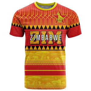 Custom Zimbabwe Cricket T shirt African Heritage Edition - African Pride
