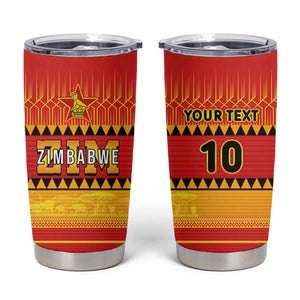 Custom Zimbabwe Cricket Tumbler Cup African Heritage Edition - African Pride