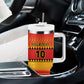 Custom Zimbabwe Cricket Tumbler With Handle African Heritage Edition - African Pride