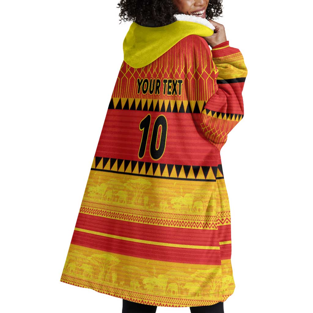 Custom Zimbabwe Cricket Wearable Blanket Hoodie African Heritage Edition - African Pride