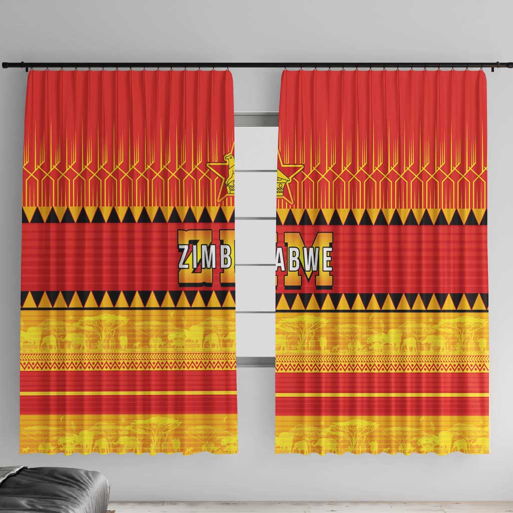 Zimbabwe Cricket Window Curtain African Heritage Edition - African Pride