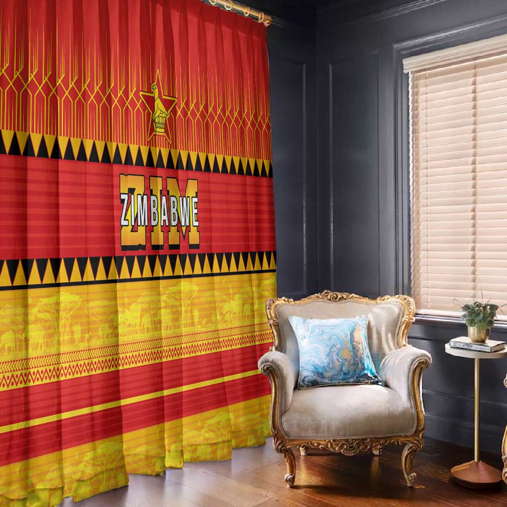 Zimbabwe Cricket Window Curtain African Heritage Edition - African Pride