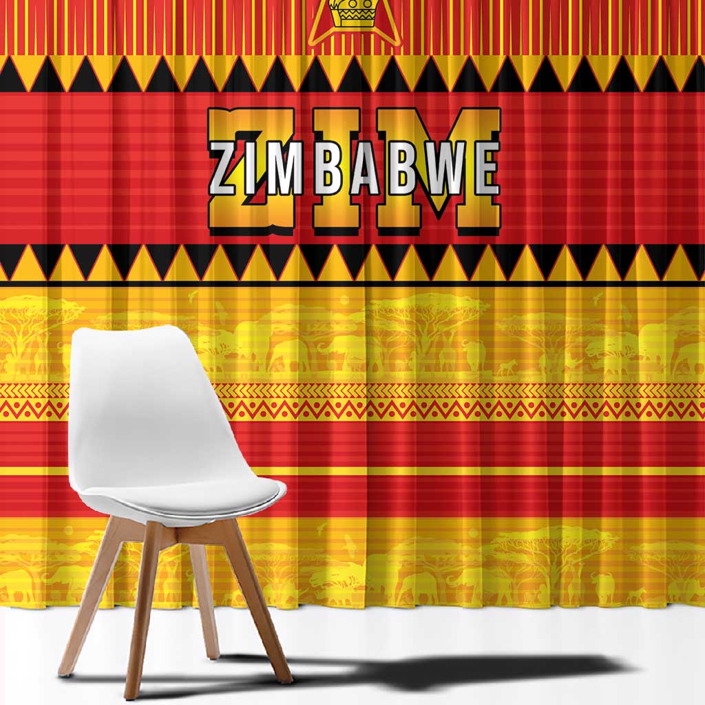 Zimbabwe Cricket Window Curtain African Heritage Edition - African Pride