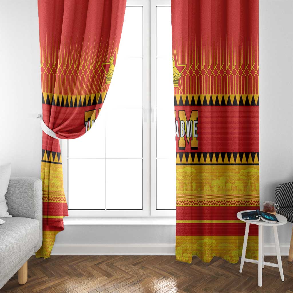 Zimbabwe Cricket Window Curtain African Heritage Edition - African Pride