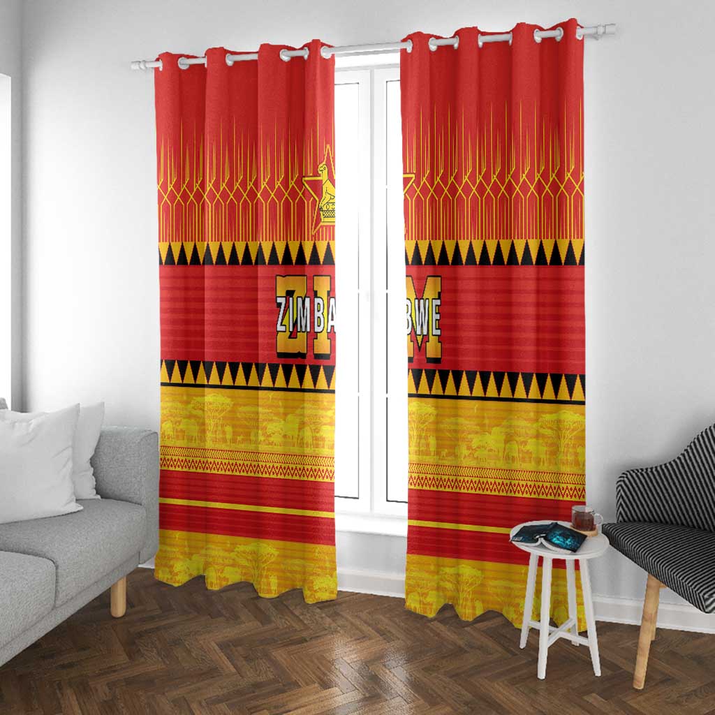 Zimbabwe Cricket Window Curtain African Heritage Edition - African Pride