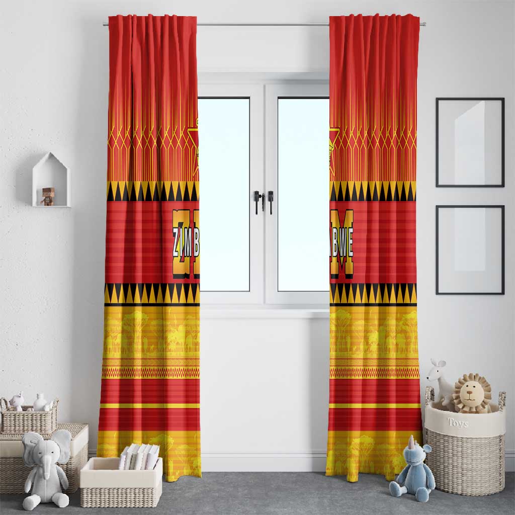 Zimbabwe Cricket Window Curtain African Heritage Edition - African Pride