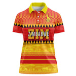 Custom Zimbabwe Cricket Women Polo Shirt African Heritage Edition - African Pride