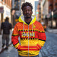 Custom Zimbabwe Cricket Zip Hoodie African Heritage Edition - African Pride