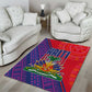 Haiti National Emblem Area Rug Dashiki and Polynesian Pattern