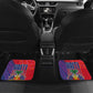 Haiti National Emblem Car Mats Dashiki and Polynesian Pattern