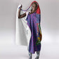 Haiti National Emblem Hooded Blanket Dashiki and Polynesian Pattern