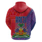 Haiti National Emblem Hoodie Dashiki and Polynesian Pattern