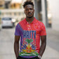 Haiti National Emblem Polo Shirt Dashiki and Polynesian Pattern