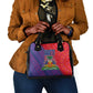 Haiti National Emblem Shoulder Handbag Dashiki and Polynesian Pattern
