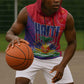 Haiti National Emblem Sleeveless Hoodie Dashiki and Polynesian Pattern - African Pride