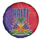 Haiti National Emblem Spare Tire Cover Dashiki and Polynesian Pattern