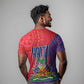 Haiti National Emblem T shirt Dashiki and Polynesian Pattern
