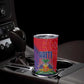 Haiti National Emblem Tumbler Cup Dashiki and Polynesian Pattern