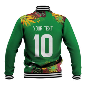 Custom Afro-St Kitts and Nevis Cricket Patriots Baseball Jacket Caribbean Tropical Sporty - African Pride