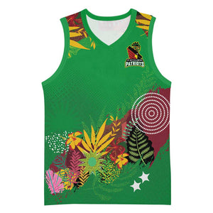 Custom Afro-St Kitts and Nevis Cricket Patriots Basketball Jersey Caribbean Tropical Sporty - African Pride