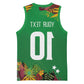 Custom Afro-St Kitts and Nevis Cricket Patriots Basketball Jersey Caribbean Tropical Sporty - African Pride