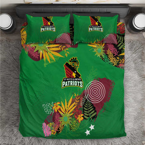Afro-St Kitts and Nevis Cricket Patriots Bedding Set Caribbean Tropical Sporty - African Pride