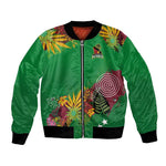 Custom Afro-St Kitts and Nevis Cricket Patriots Bomber Jacket Caribbean Tropical Sporty - African Pride