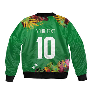 Custom Afro-St Kitts and Nevis Cricket Patriots Bomber Jacket Caribbean Tropical Sporty - African Pride