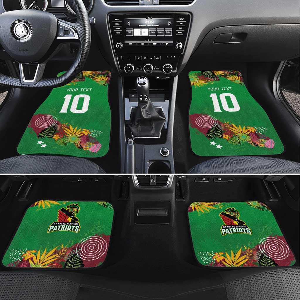 Afro-St Kitts and Nevis Cricket Patriots Car Mats Caribbean Tropical Sporty - African Pride