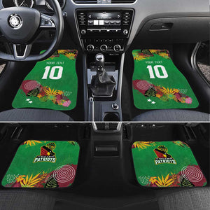 Afro-St Kitts and Nevis Cricket Patriots Car Mats Caribbean Tropical Sporty - African Pride