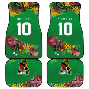 Afro-St Kitts and Nevis Cricket Patriots Car Mats Caribbean Tropical Sporty - African Pride