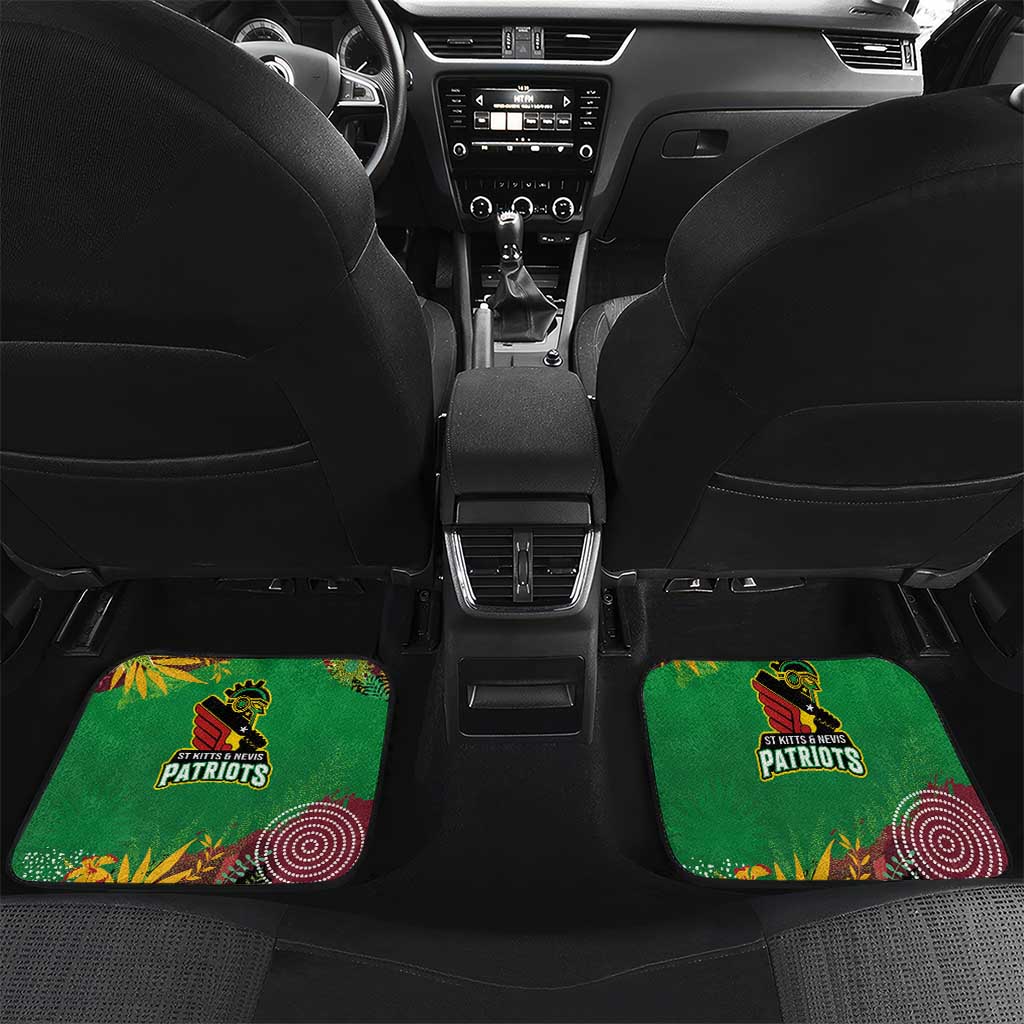Afro-St Kitts and Nevis Cricket Patriots Car Mats Caribbean Tropical Sporty - African Pride