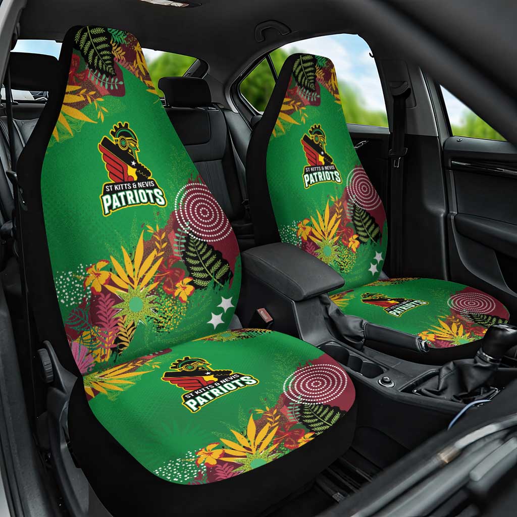 Afro-St Kitts and Nevis Cricket Patriots Car Seat Cover Caribbean Tropical Sporty - African Pride