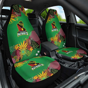 Afro-St Kitts and Nevis Cricket Patriots Car Seat Cover Caribbean Tropical Sporty - African Pride