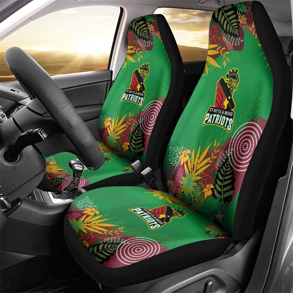 Afro-St Kitts and Nevis Cricket Patriots Car Seat Cover Caribbean Tropical Sporty - African Pride