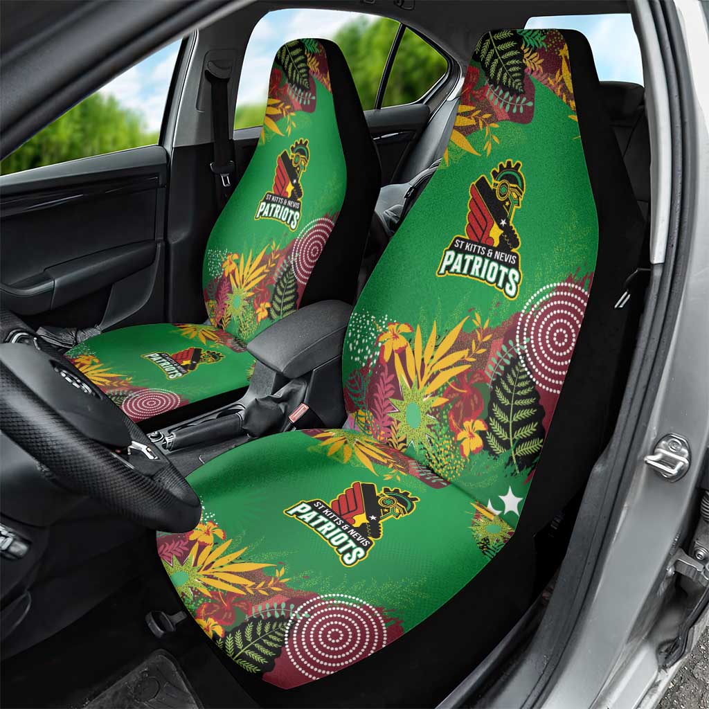 Afro-St Kitts and Nevis Cricket Patriots Car Seat Cover Caribbean Tropical Sporty - African Pride