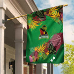 Afro-St Kitts and Nevis Cricket Patriots Garden Flag Caribbean Tropical Sporty - African Pride